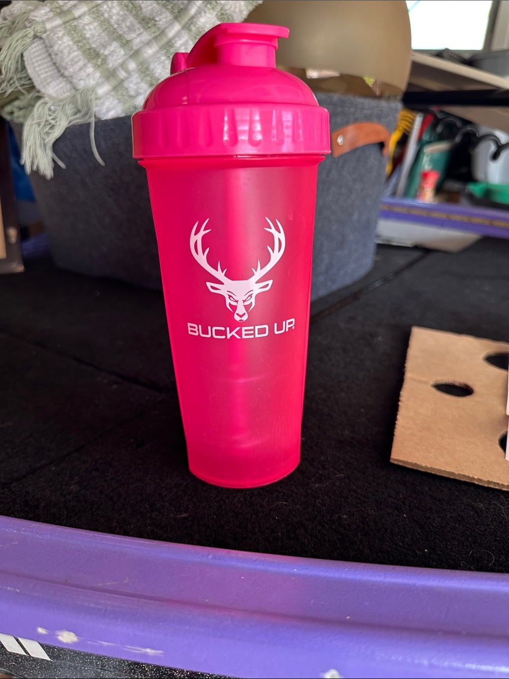 Bucked Up Hot Pink Shaker Bottle - BUCKED UP